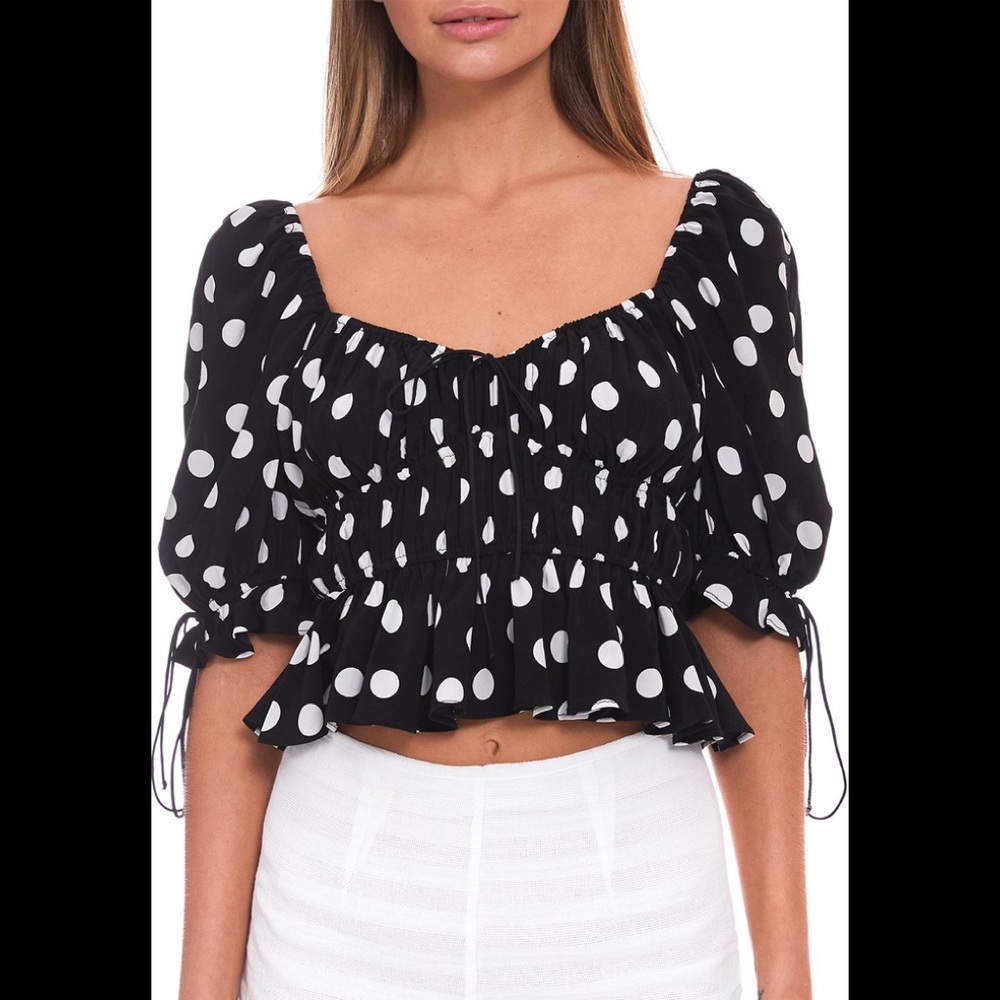 ISO FLL mochi summer blouse black